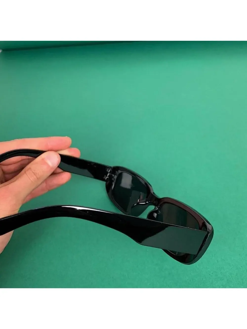 Vintage y2k style style black sunglasses. UVA UVB protection